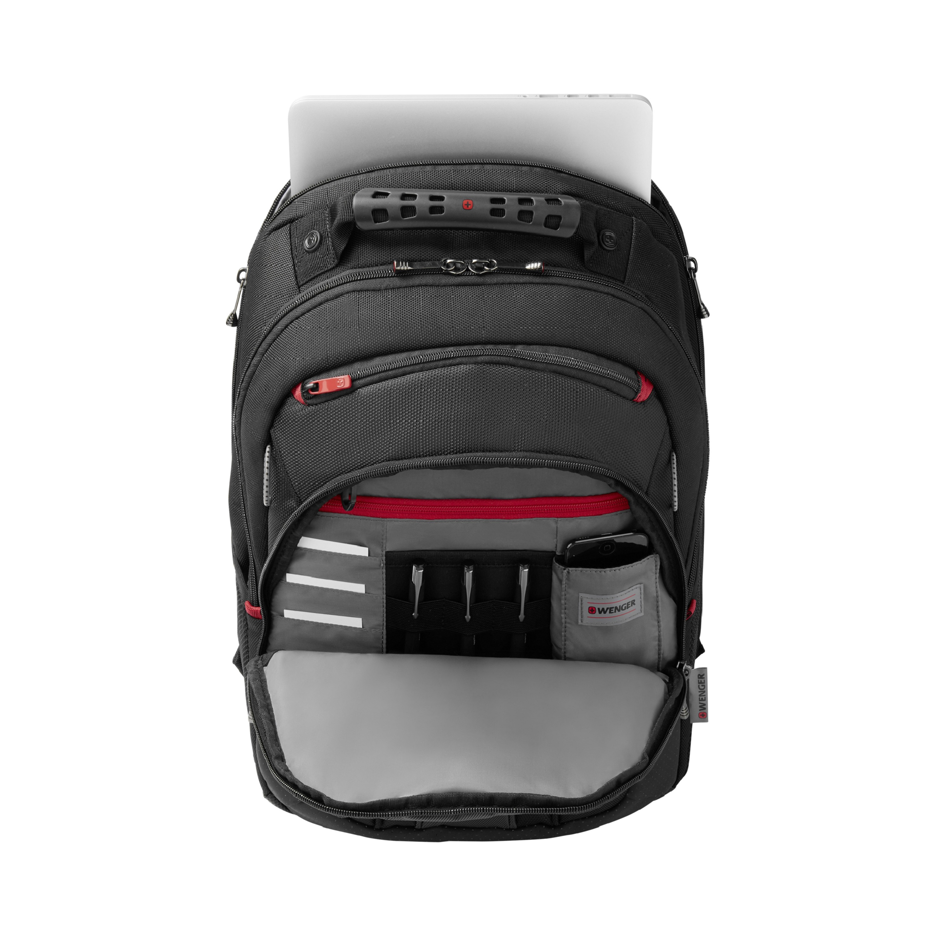 Wenger Legacy Backpack showing inner compartments