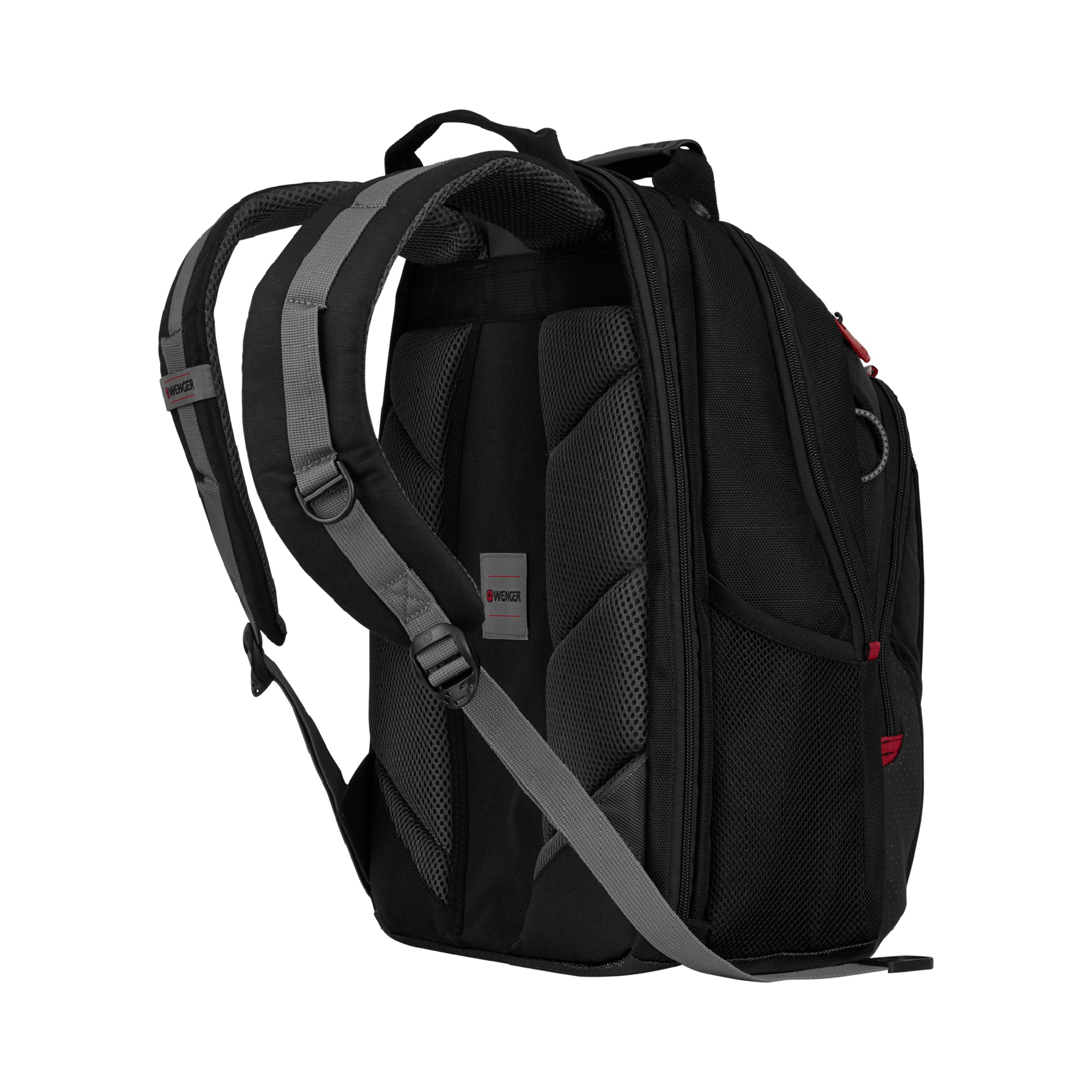 Wenger Legacy Backpack in black with grey details on straps