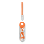 Hip Hop Earphones in orange and white in clear case with orange strap