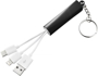 Route Light-up 3-1 charging cable in black