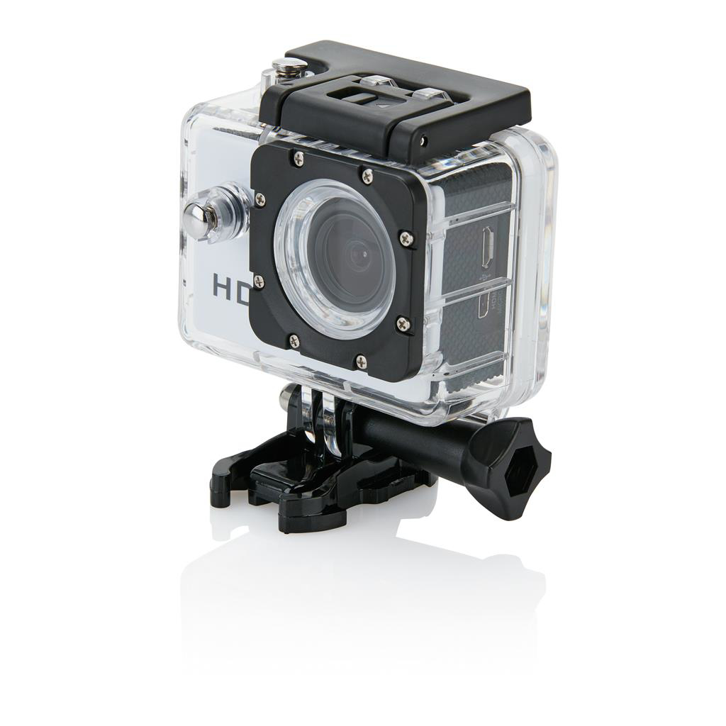 Action camera in black and white