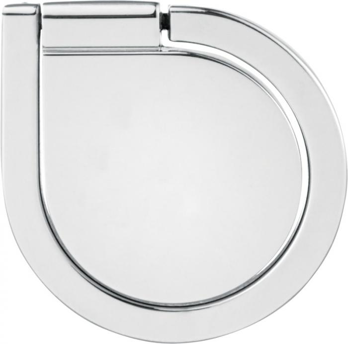Aluminium ring phone holder in silver