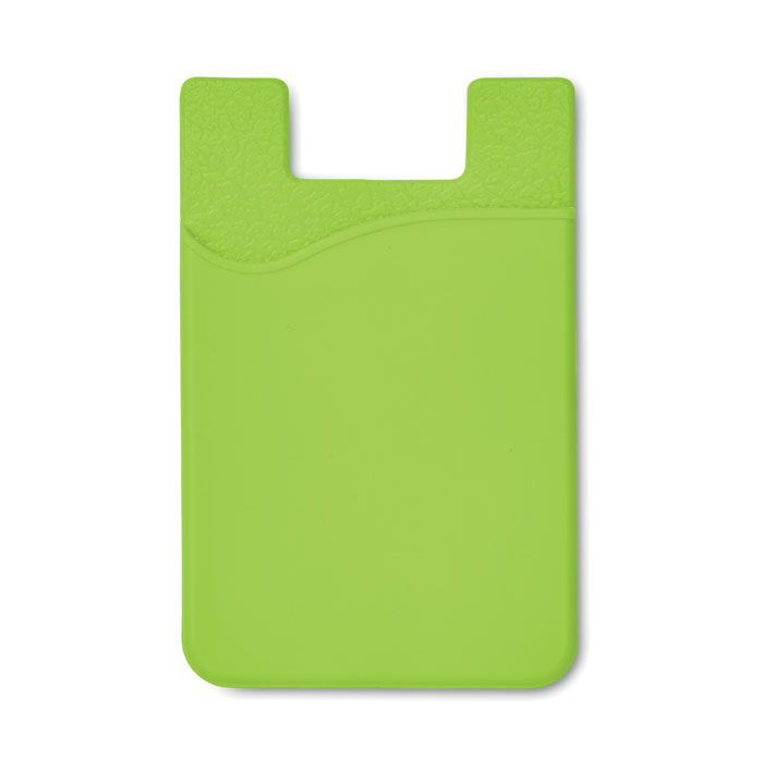 Silicon Phone Card Holder in green