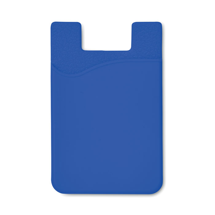 Silicon Phone Card Holder in blue