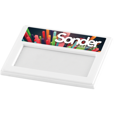 Name Badge in white with full colour digital print