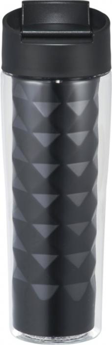 Traverse Insulating Tumbler in black side view
