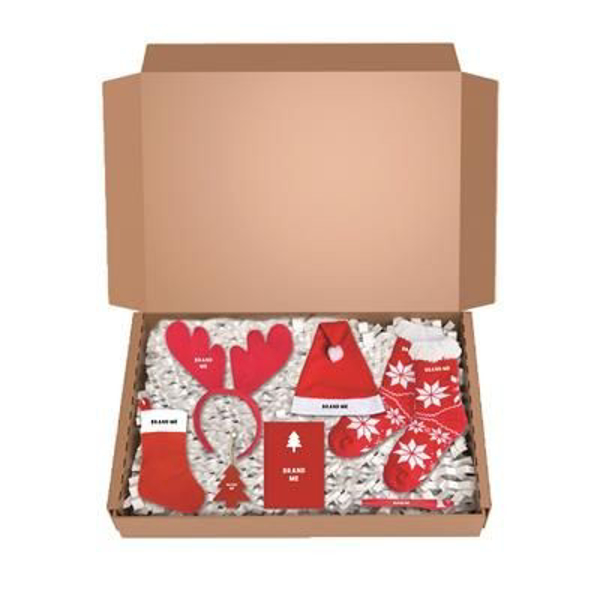 Picture of Christmas gift mailing box