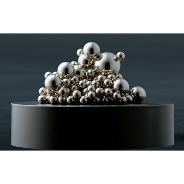 Magnetic Desk Puzzle with silver balls and black base