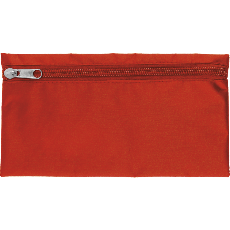 Nylon Pencil Case in red