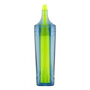 PET Highlighter Pen in yellow with cap off