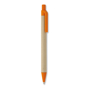 Biodegradable Pen in brown and orange