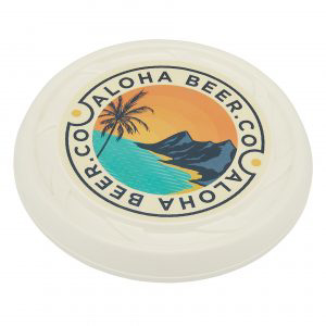 Recycled Frisbee in white with full colour print