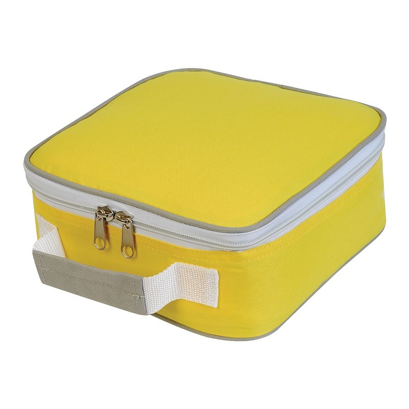 Cooler Lunch Box Bag in yellow and white