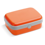 Lunch Box in orange with white trim