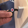hygiene hook opening cupboard door