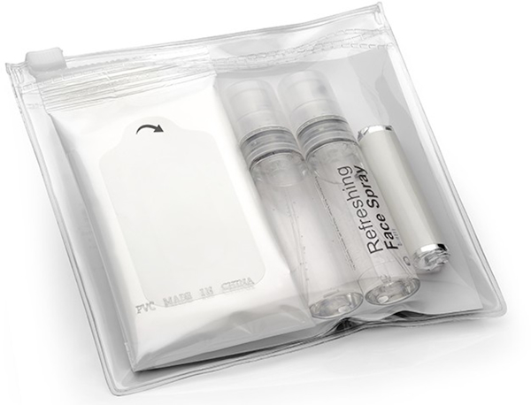 Pocketmate kit in clear pouch