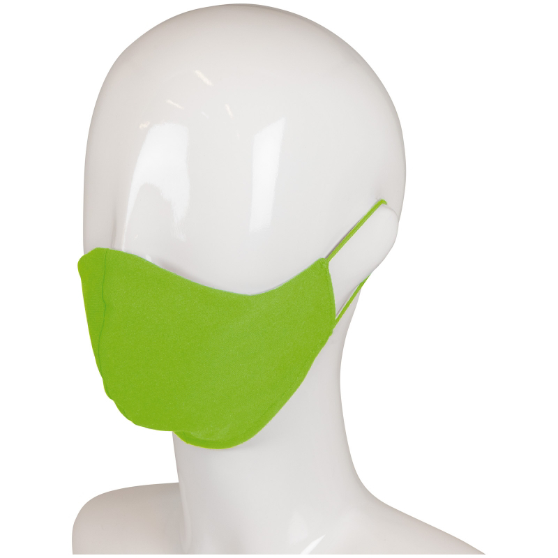 Triple Layer Cotton Face Mask in green