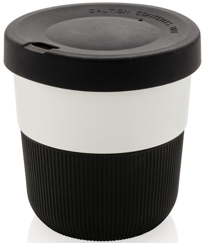 Individually Personalised Coffee Cup in black and white
