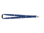 Socially Distanced Lanyards in blue with 1 colour print
