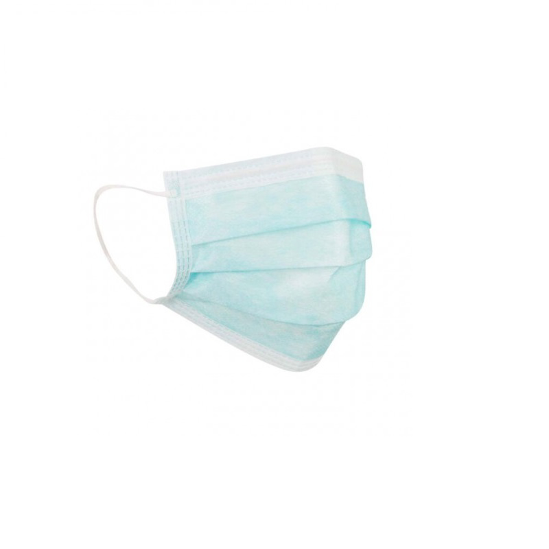 3 Ply Disposable Face Mask in blue and white