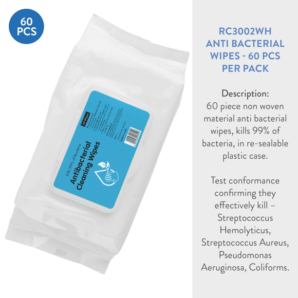 Picture of Antibacterial Hand Wipes  60