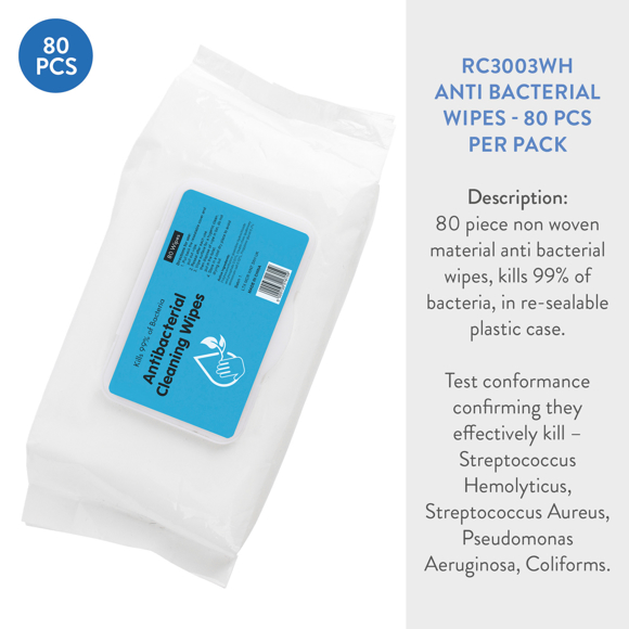 Picture of Antibacterial Hand Wipes  80