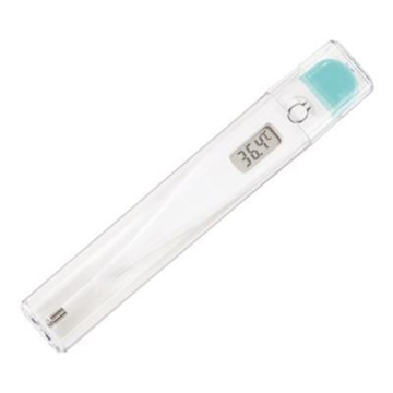 white and green thermometer