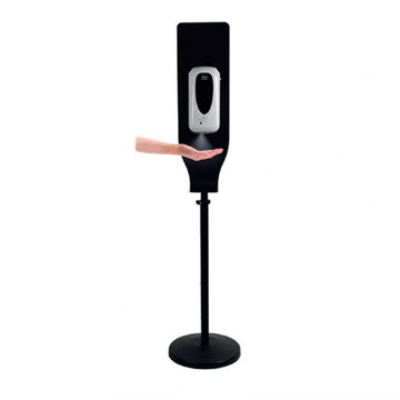 Hand Sanitiser Stand in black