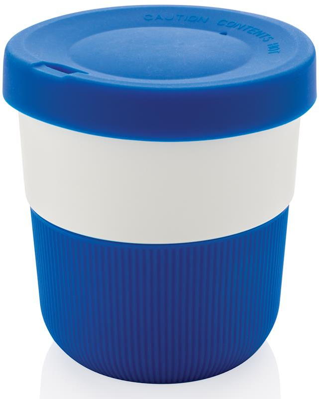 Individually Personalised Coffee Cup in blue and white