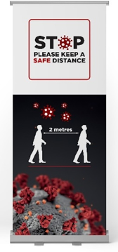 Picture of Social Distance Roller Banner