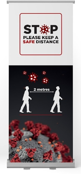 Picture of Social Distance Roller Banner