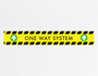 Social Distancing Stair Graphics in yellow with 3 colour print
