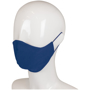 Triple Layer Cotton Face Mask in blue
