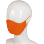 Triple Layer Cotton Face Mask in orange