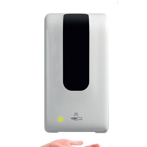 Wall Mounted Hand Sanitiser Dispenser in white and black