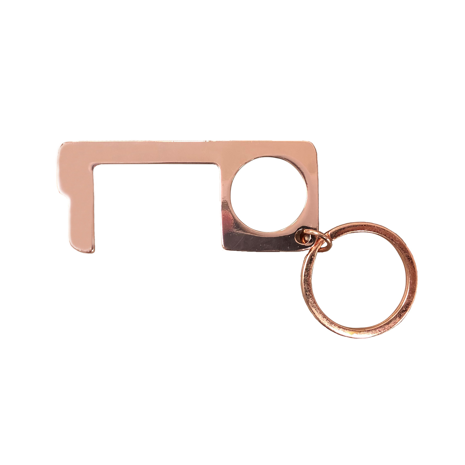 Hygiene Hand Keyring in Polished Rose Gold