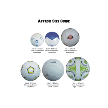 Branded Footballs in different sizes