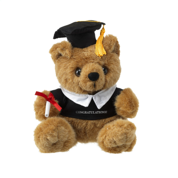 Graduation Bear with black cap and gown