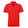 Men's Contrast Polo in red with navy trim