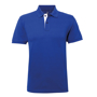 Men's Contrast Polo in royal blue with white trim