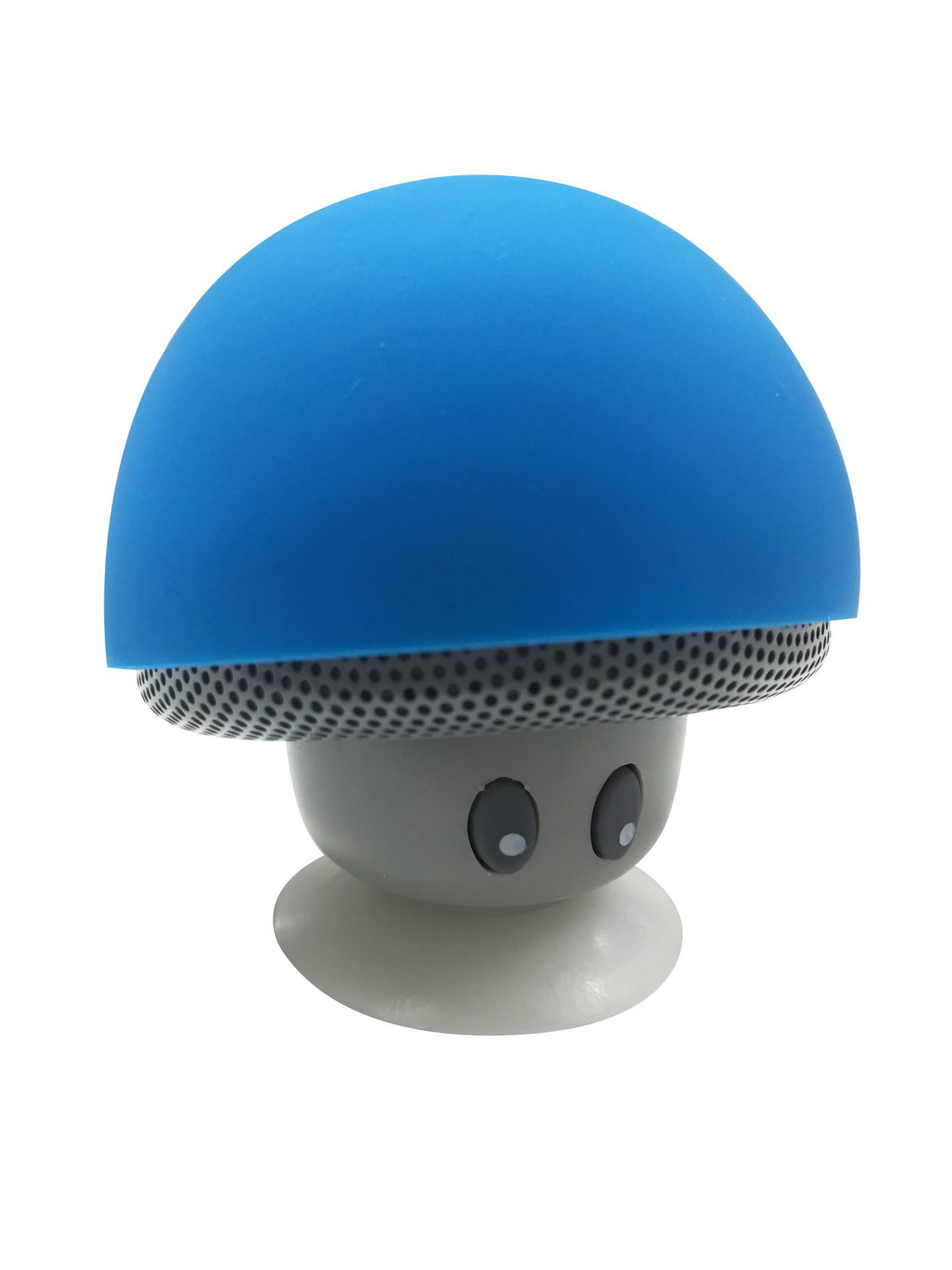 Mushroom Bluetooth Speaker Stand in blue and grey
