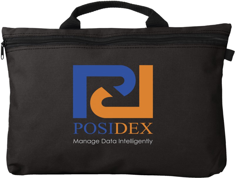 Orlando Conference Bag in black with 3 colour print logo