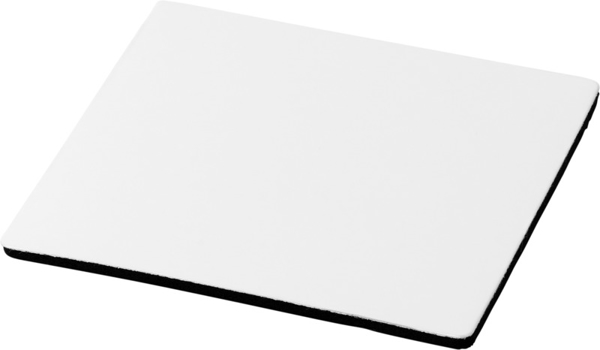 Q-Mat Coaster Square in white with black foam