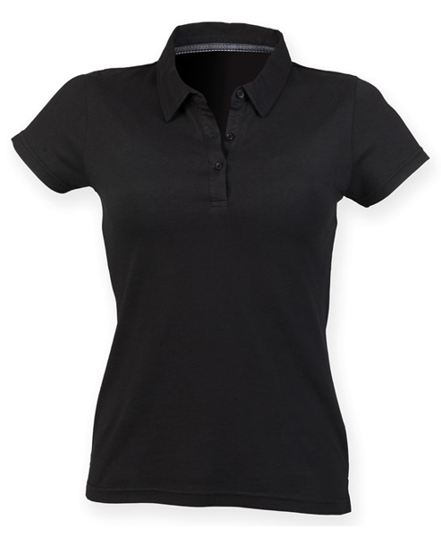 Women's Fashion Polo in black