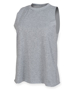 Women's High Neck Vest in grey