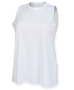 Women's High Neck Vest in white
