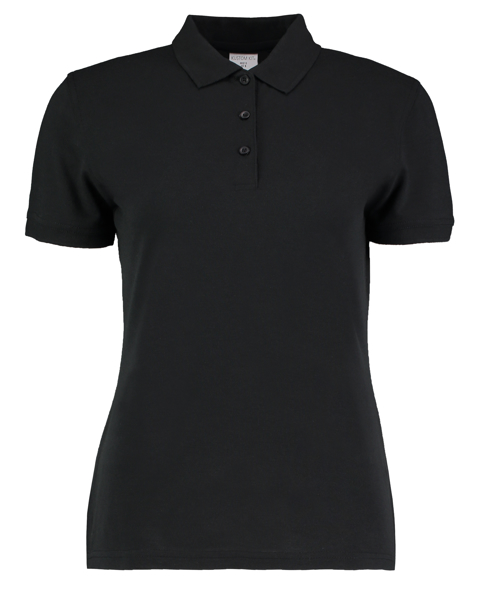 Women's Klassic Slim Fit Polo in black