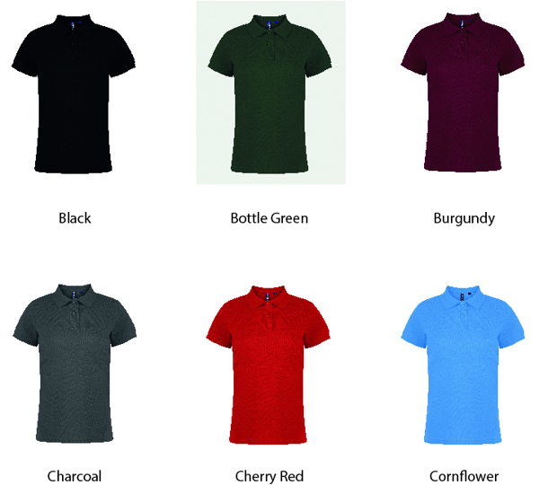 Women's Polo showing various colour options