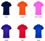 Women's Polo showing various colour options