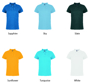 Women's Polo showing various colour options